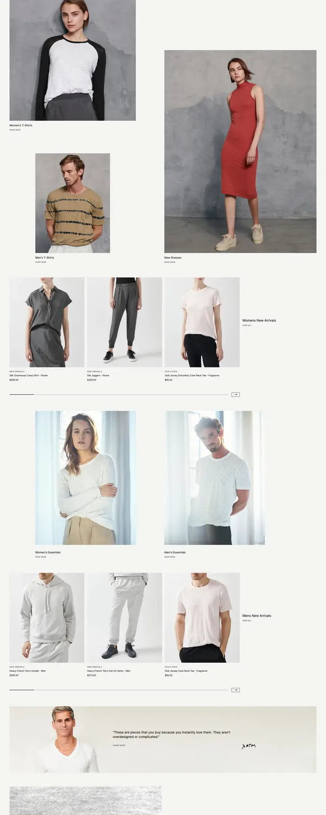 Atmcollection Minimalist Apparel Store, minimal, editorial, muted