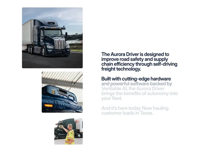 Aurora Driver technology feature, minimal, light-mode, light