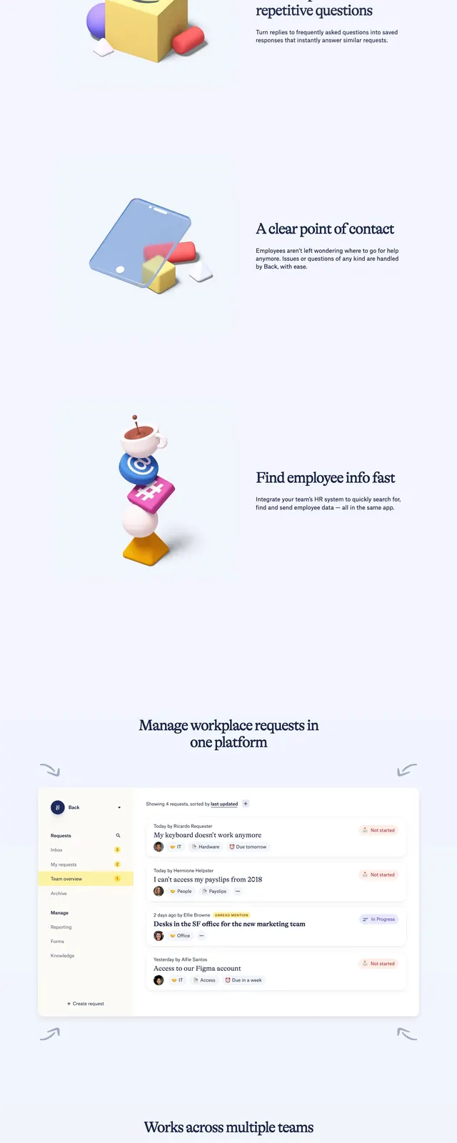 Backhq Workplace Management, minimal, corporate-clean, light