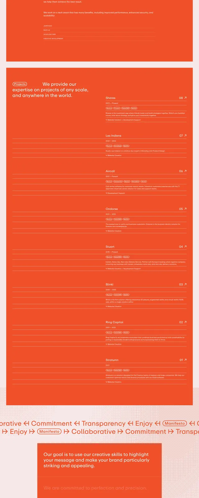 Bagage Creative Studio Landing Page, neo-brutalist, minimal, vibrant