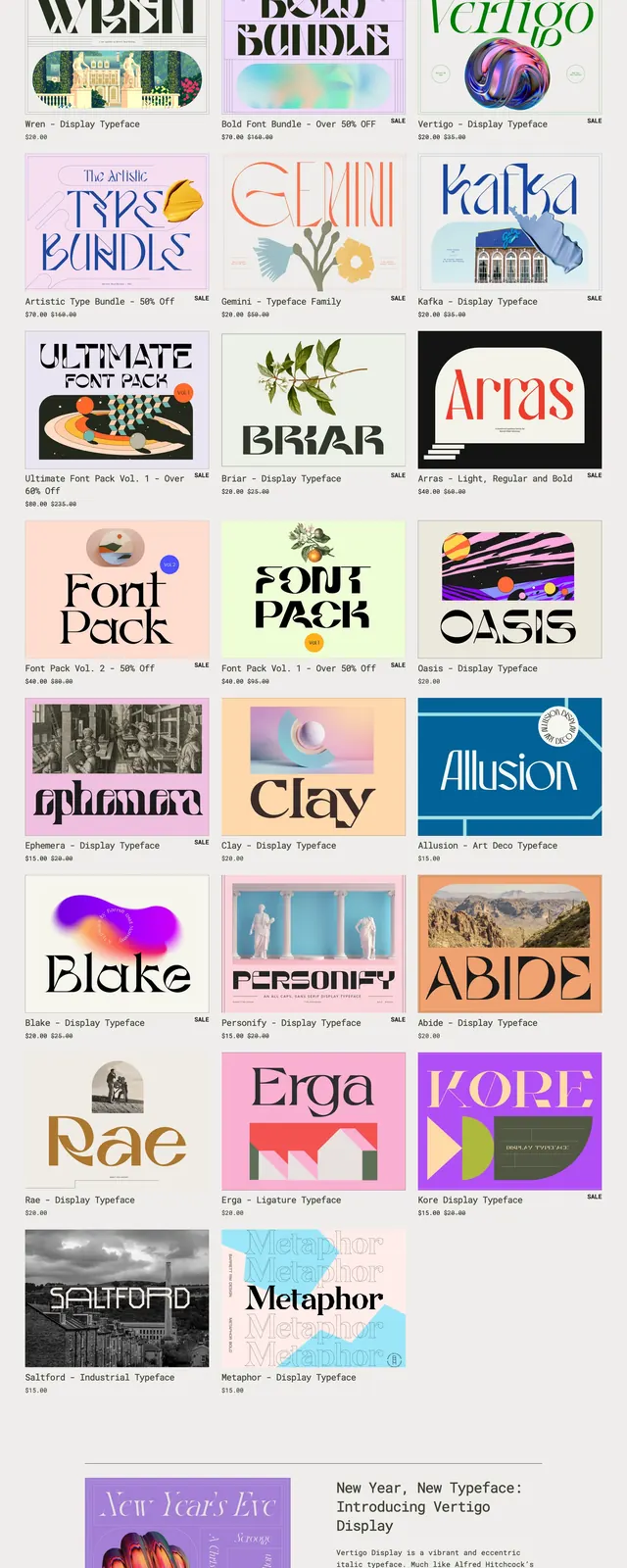 Barrett RM Typeface Store, minimal, editorial, light