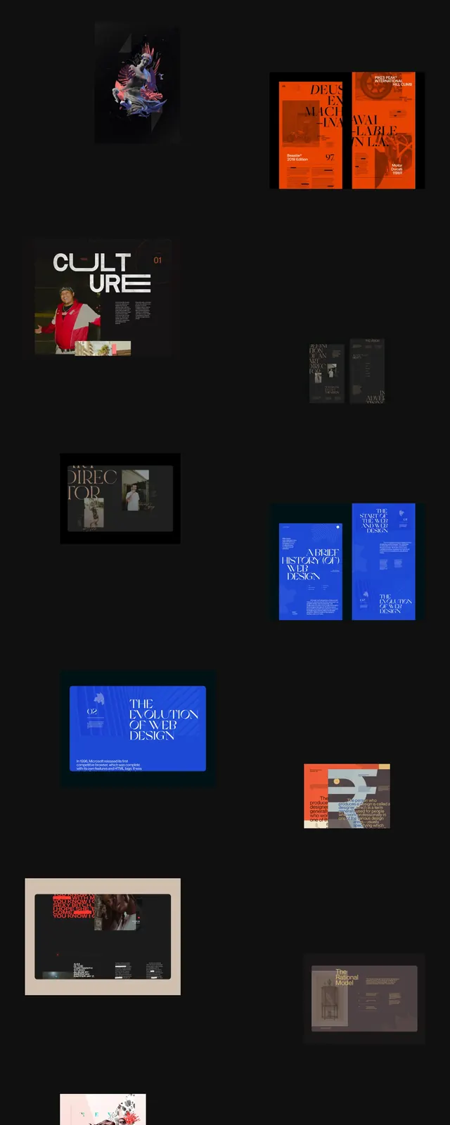 Bastien Allard Portfolio, minimal, editorial, dark