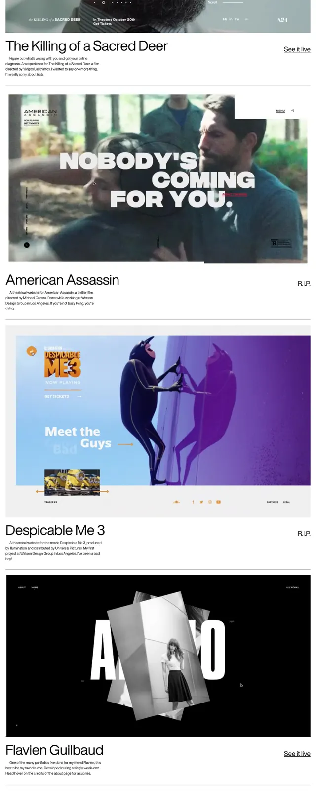 Minimalist Developer Portfolio, minimal, editorial, high-contrast