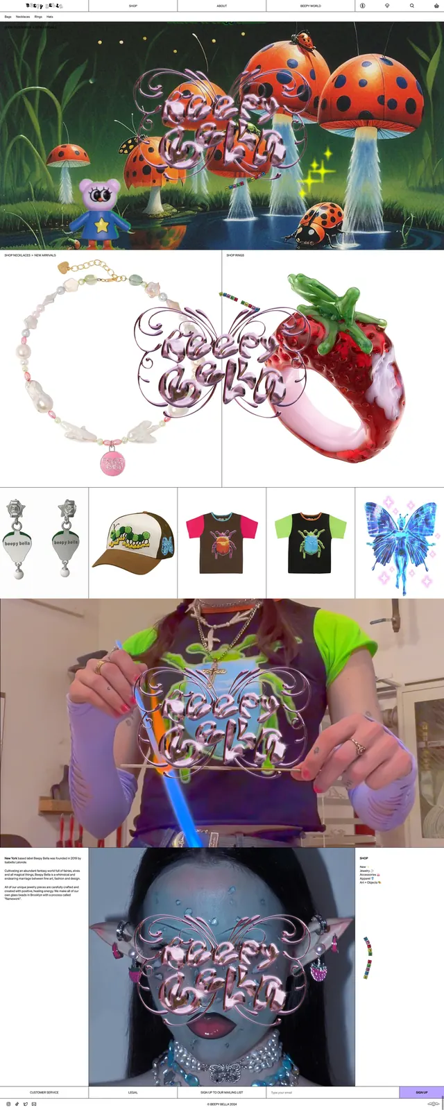 Beepybella Candy Surreal, y2k, playful, vibrant