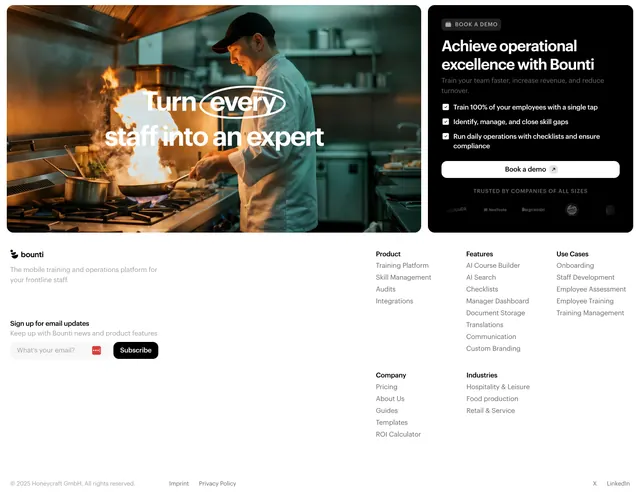 Bounti Footer Section, light-mode, photographic, light