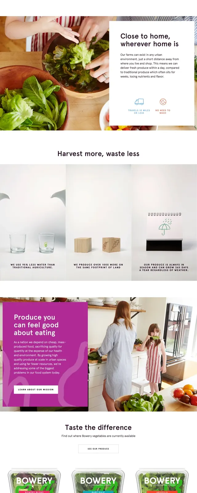 Bowery Farm Hero, minimal, organic, light