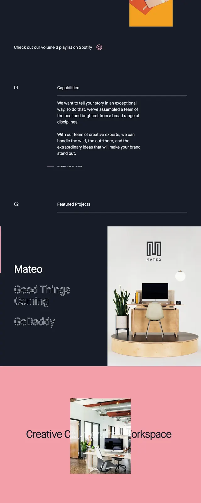 Brandloyal dark creative agency homepage, editorial, dark-mode, dark