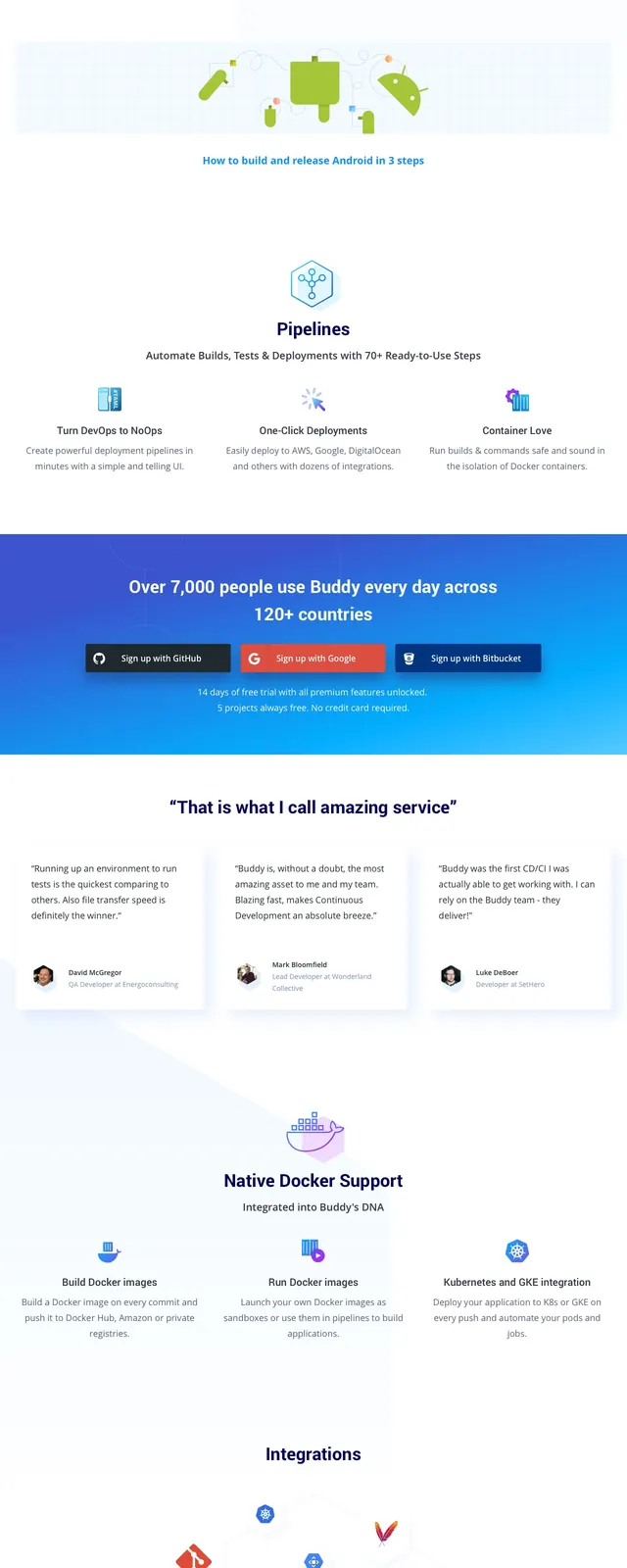 Buddy gradient SaaS hero, gradient-heavy, corporate-clean, gradient