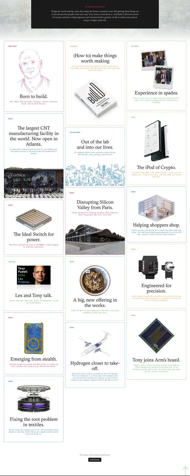 Buildc editorial grid, editorial, light-mode, light
