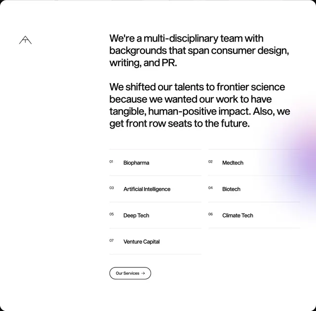 Bunsen industries list, minimal, swiss, light