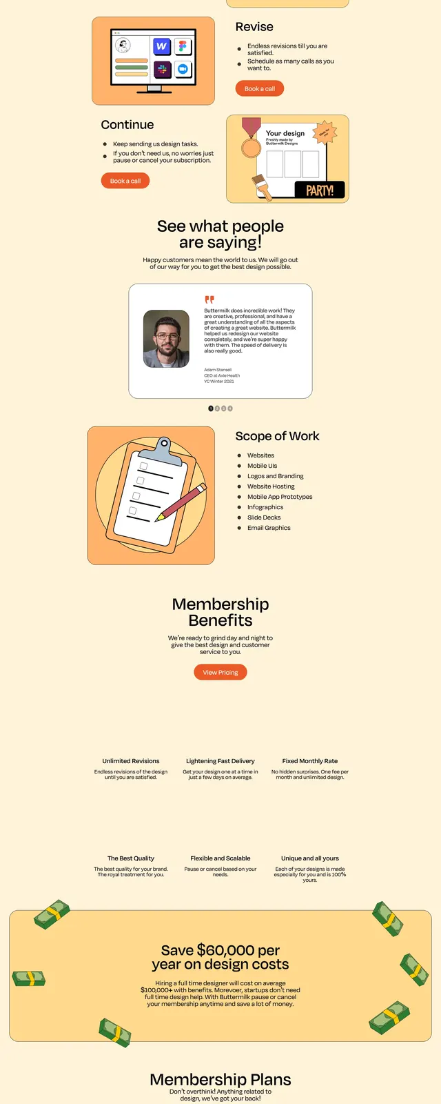 Buttermilk Design Subscription, playful, illustrated, light