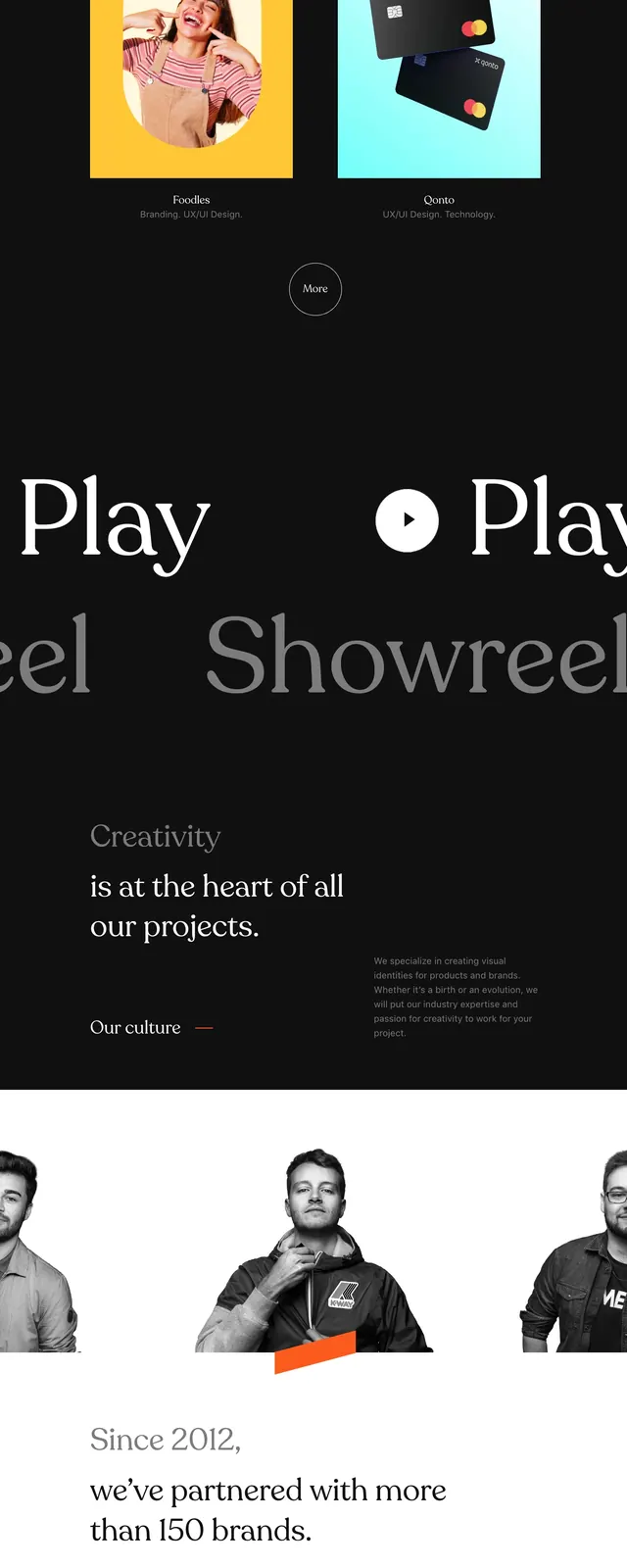 Editorial Agency Landing Page, editorial, minimal, light