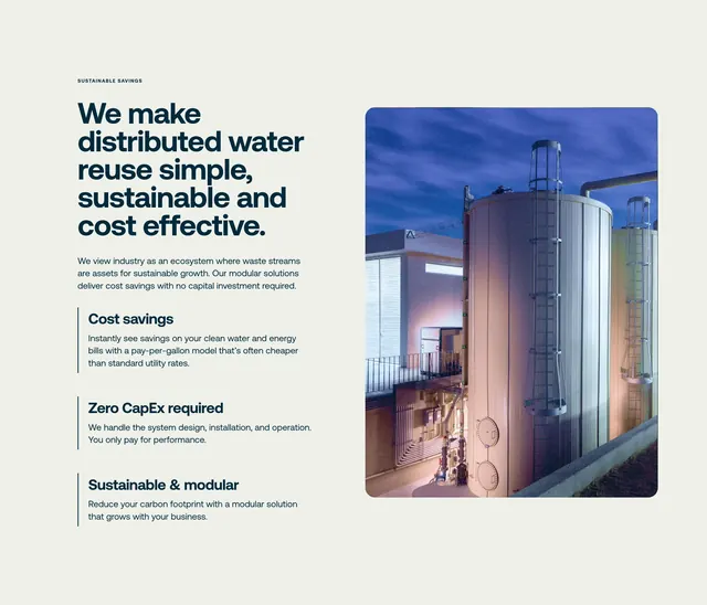 Cambrian sustainable savings split feature, minimal, light-mode, light