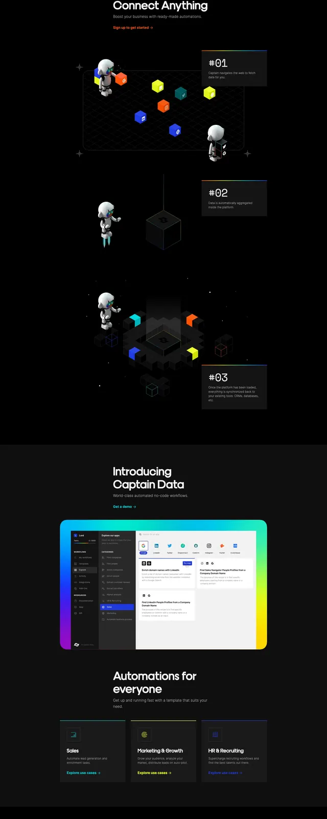 Captain Data Dark Hero, dark-mode, 3d-render, dark