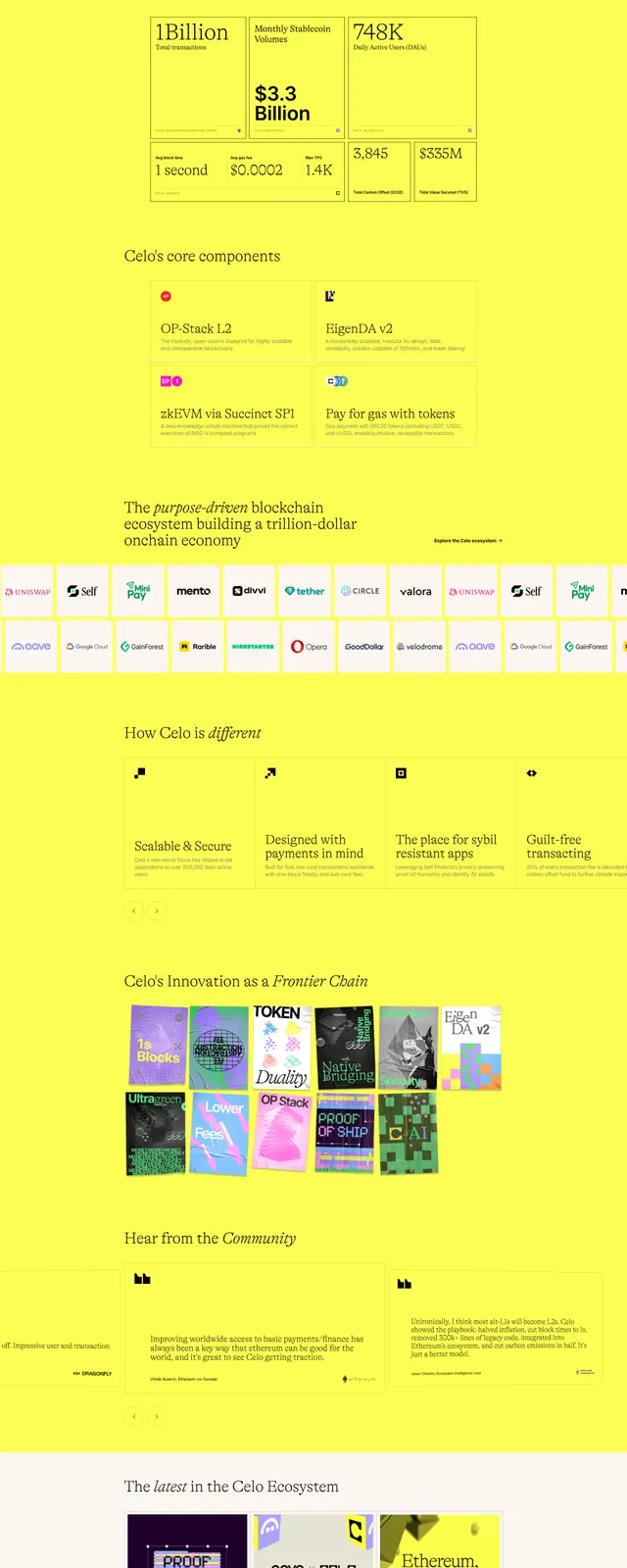 Celo bright editorial homepage, editorial, light-mode, light