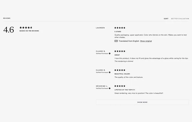 Cenee minimalist product reviews list, minimal, light-mode, light
