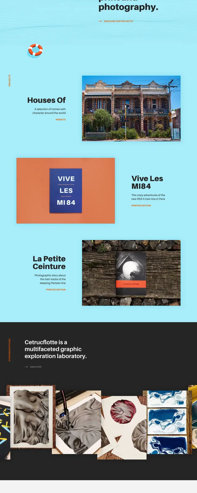 Aquatic editorial portfolio, editorial, playful, light