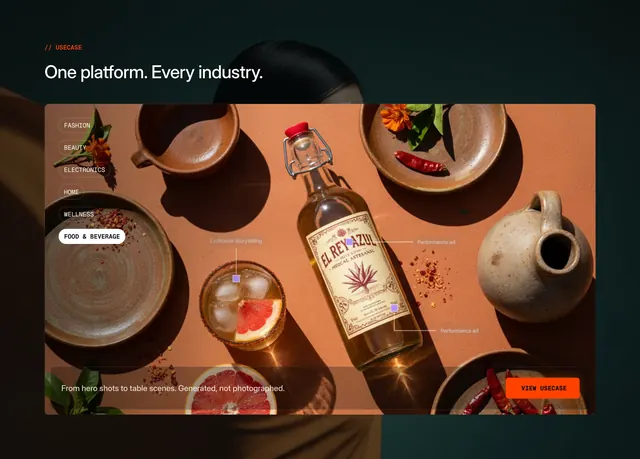 ChatLabs industry use case showcase, dark-mode, minimal, dark
