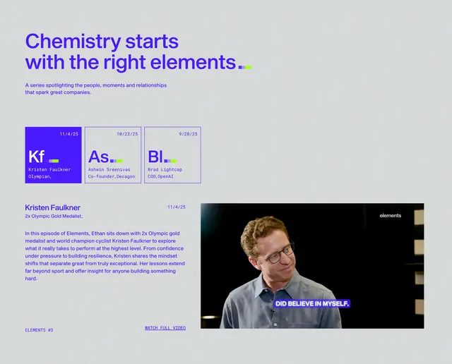 Chemistry Elements periodic-table episode grid, minimal, playful, light