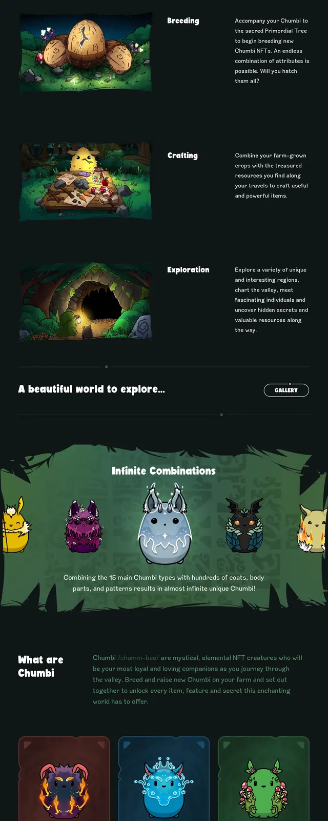 Chumbi Valley illustrated game hero, illustrated, organic, dark