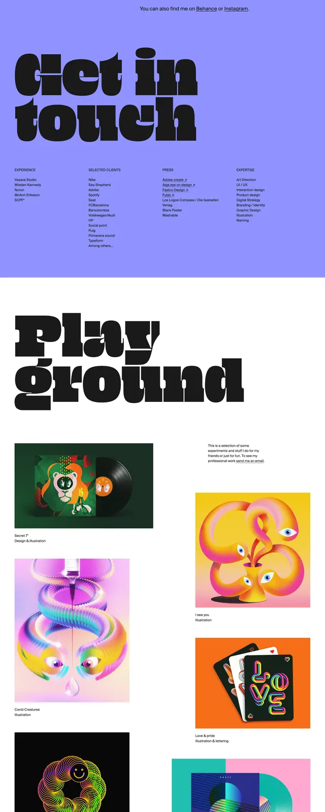 Clauaskee Bold Portfolio, editorial, playful, light