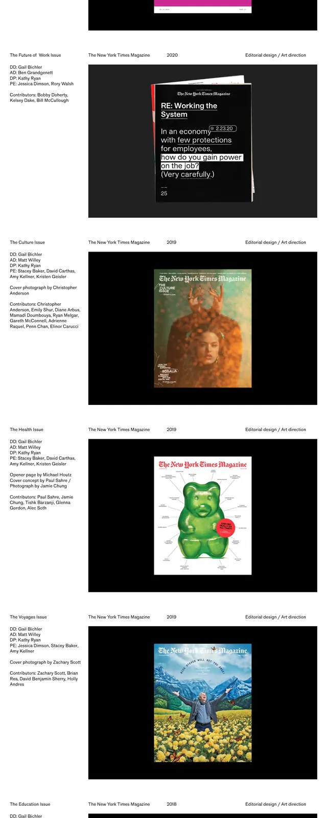 Editorial Portfolio Grid, editorial, minimal, light
