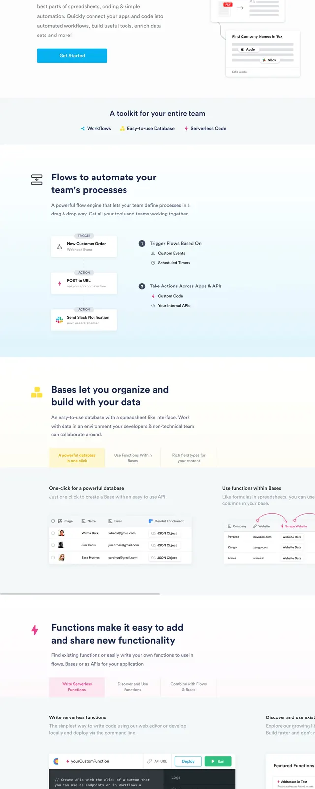Clay Run Landing Page, light-mode, corporate-clean, light