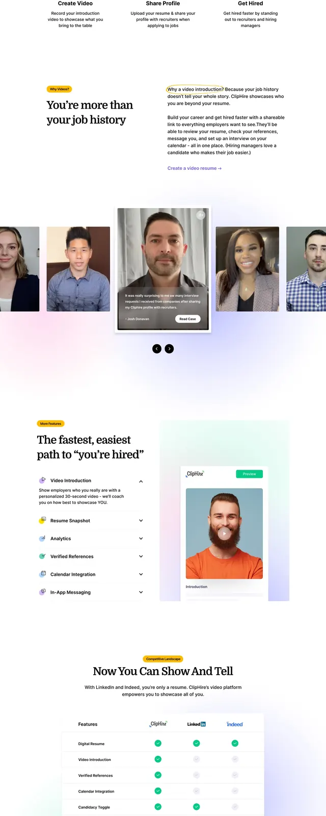 Cliphire Job Search Hero, light-mode, editorial, light
