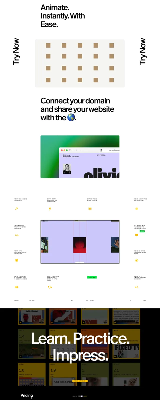 Cntrl 2 Showcase, minimal, editorial, light