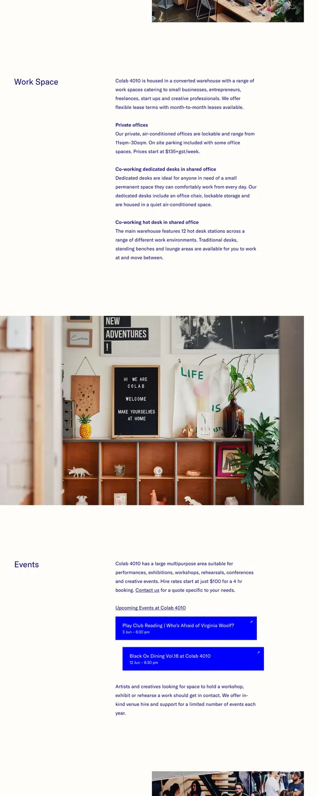 Colab 4010 Workspace, editorial, minimal, light