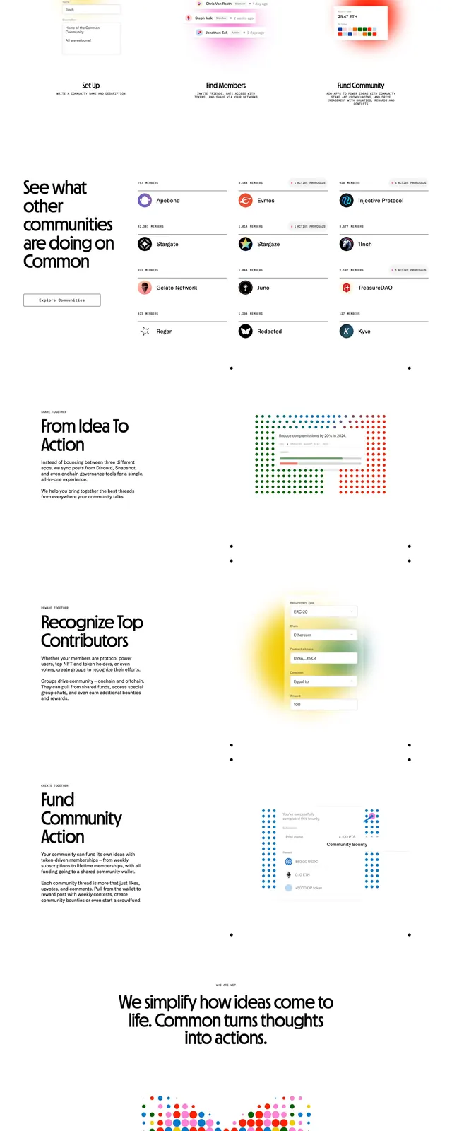 Common onchain hero, playful, editorial, light
