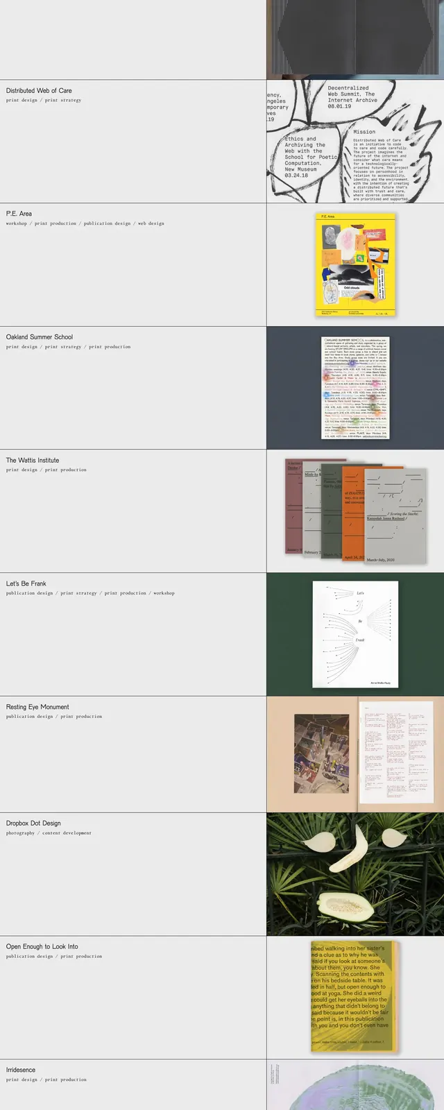 Companion Platform portfolio page, minimal, editorial, light