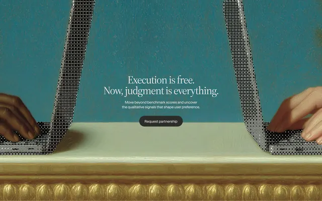 Contra Labs judgment CTA, editorial, photographic, dark
