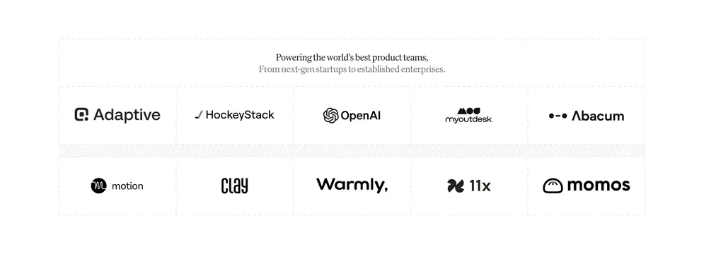 Conversion client logo grid, minimal, light-mode, light