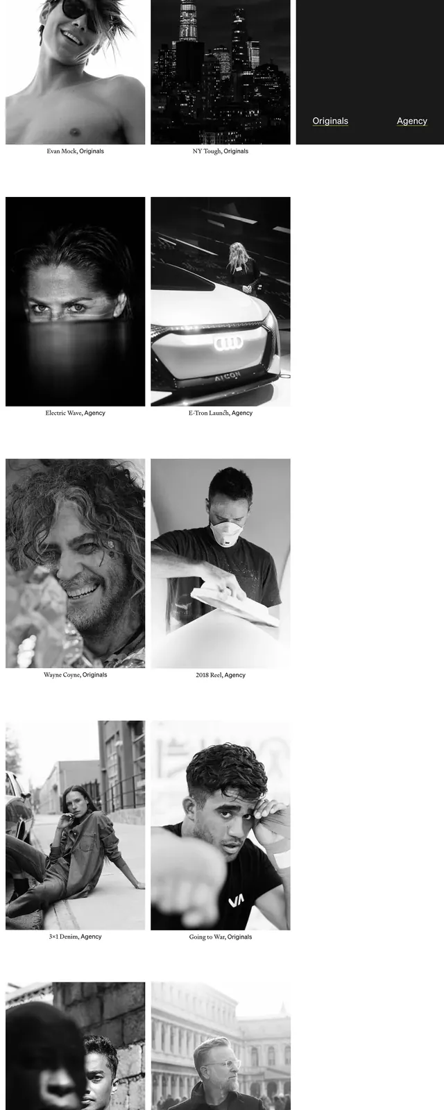 Convicts Editorial Landing Page, editorial, monochrome, monochrome