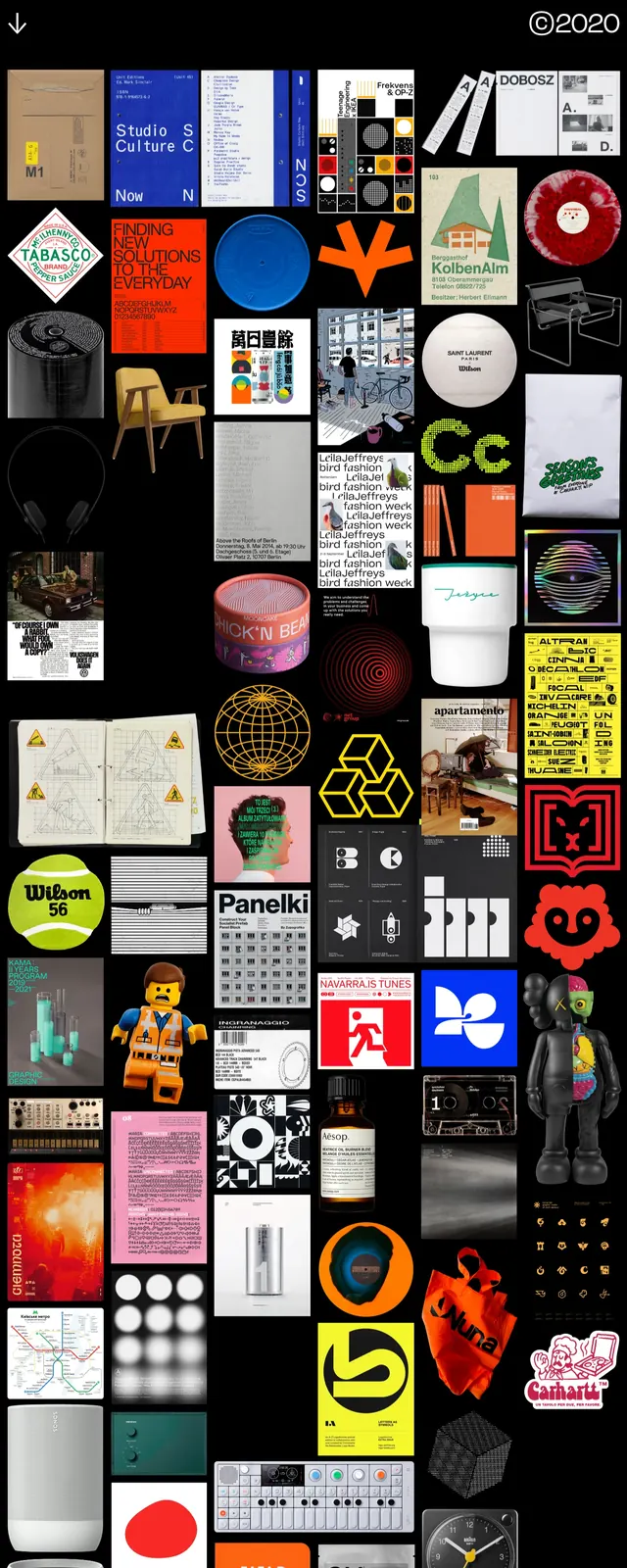 Coolection Design Board, maximalist, editorial, dark