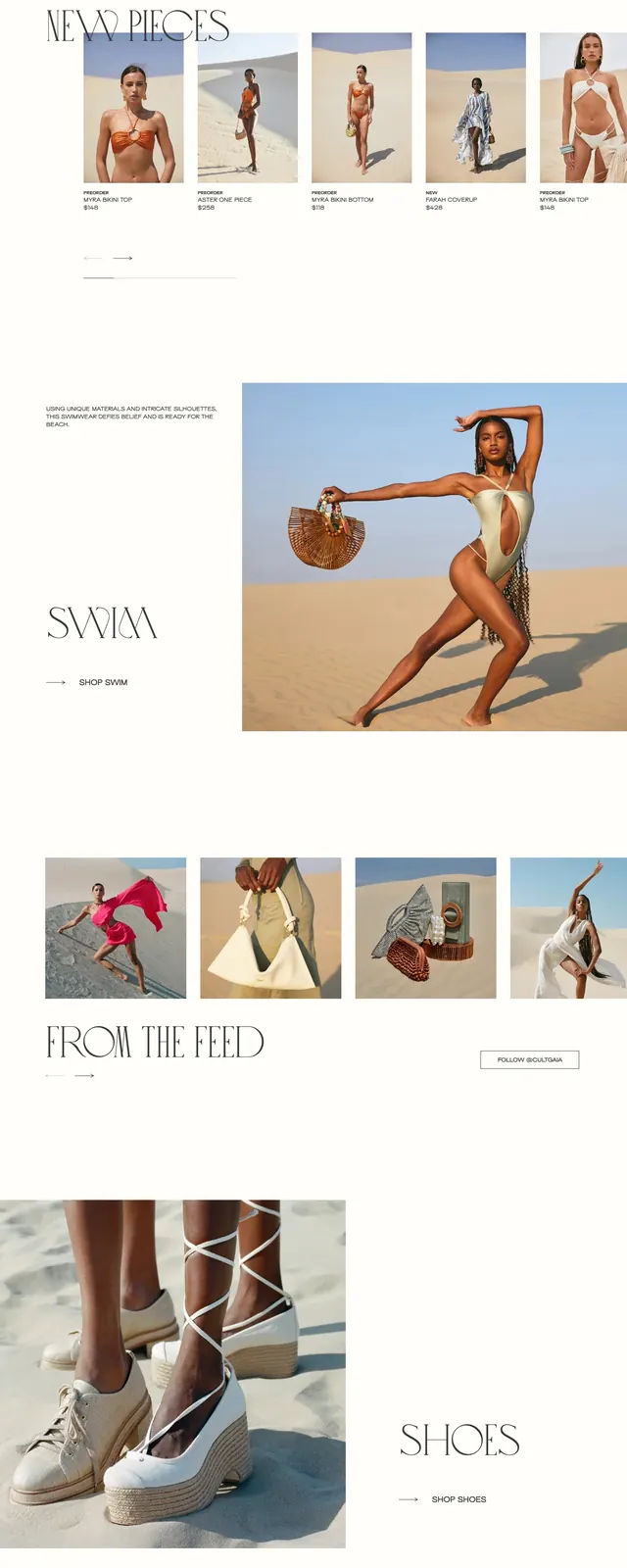 Cultgaia Desert Editorial, luxury, editorial, light