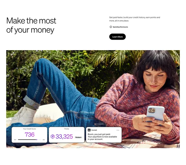 Current spending insights hero feature, minimal, light-mode, light