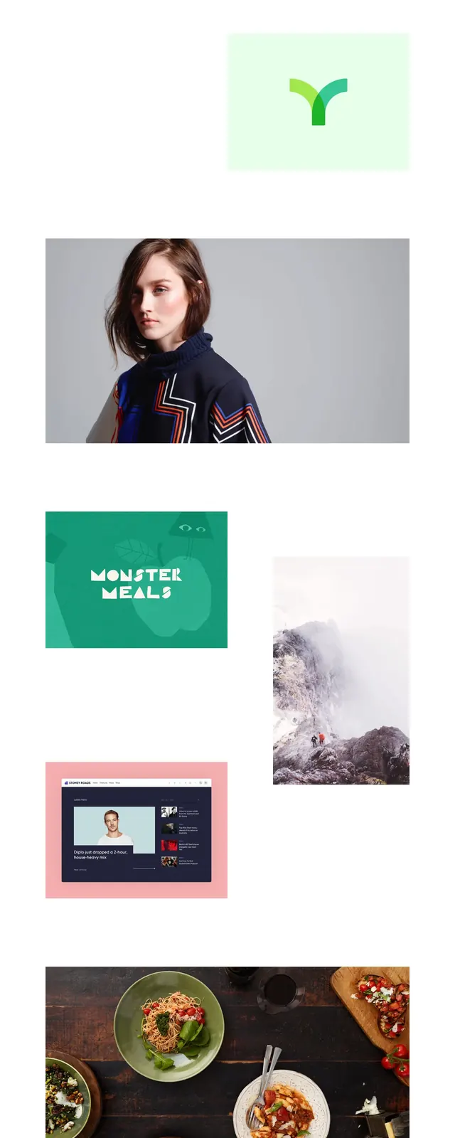Minimal Portfolio Grid, minimal, editorial, light