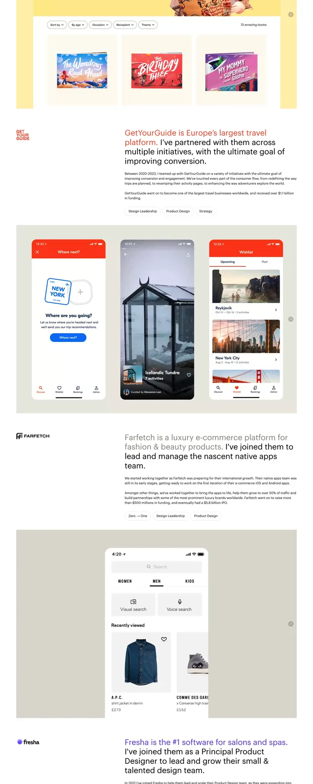 Dantase Portfolio Hero, editorial, minimal, light