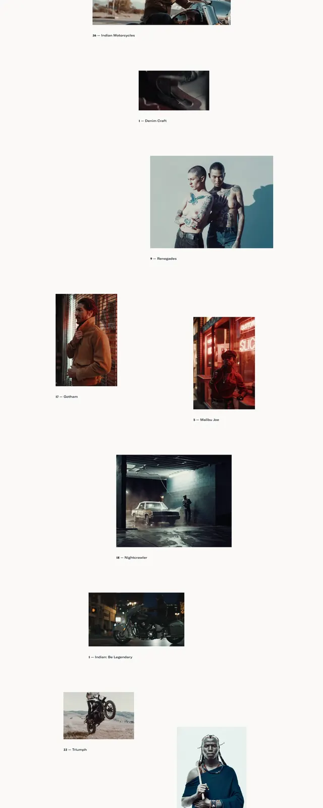 Dean Bradshaw Portfolio, editorial, minimal, dark