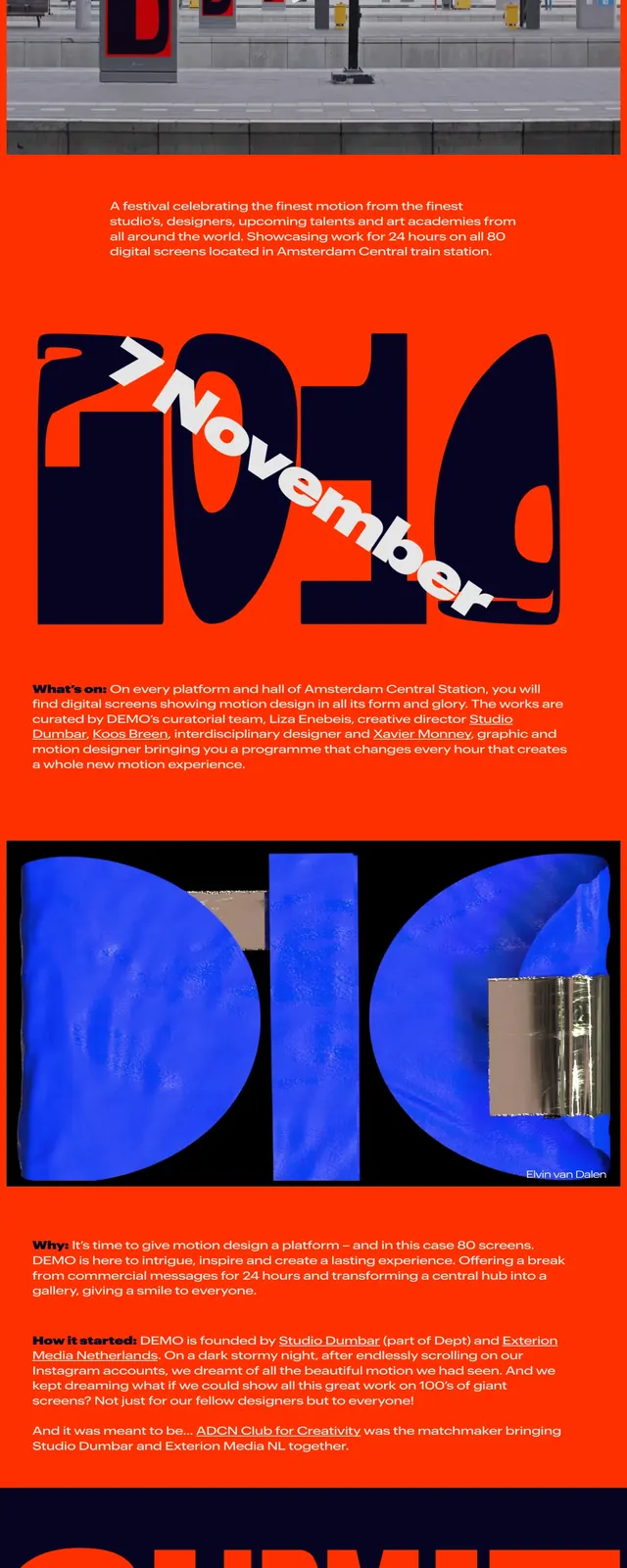 Demofestival Motion Poster, editorial, brutalist, high-contrast