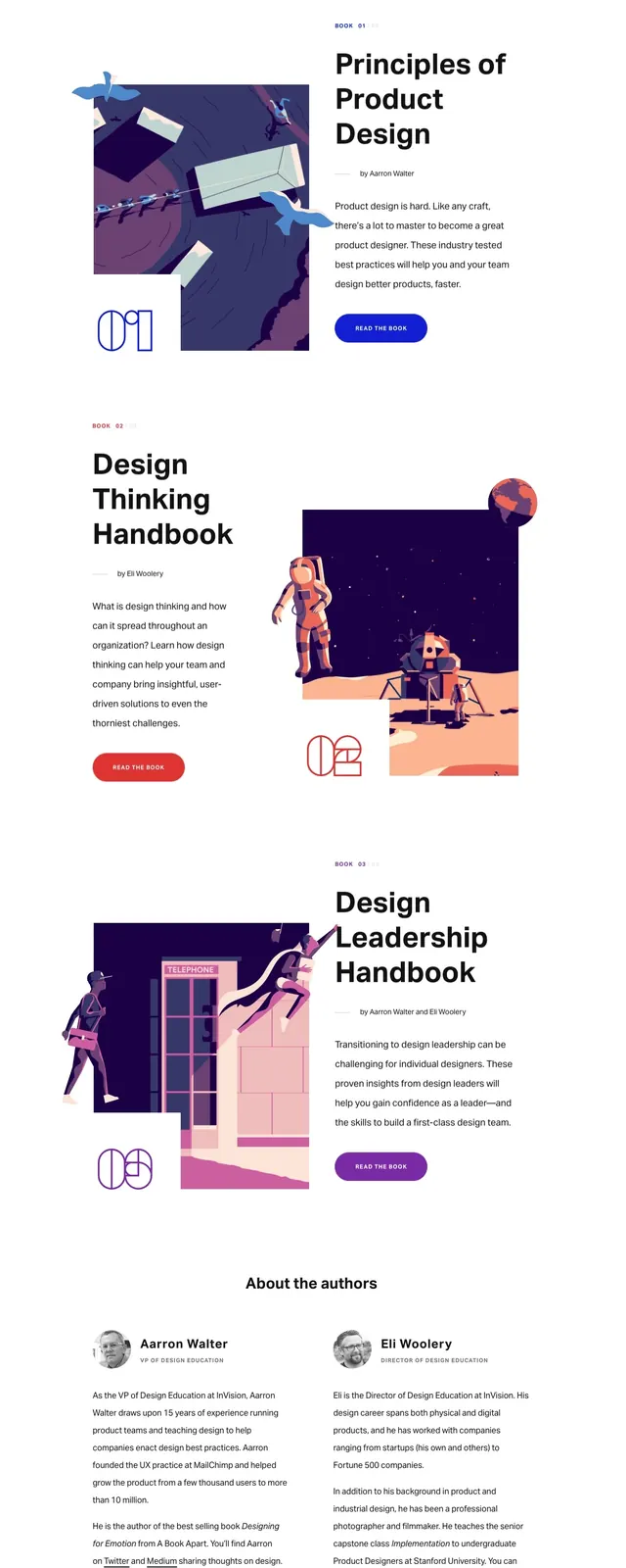 DesignBetter editorial landing page, editorial, swiss, dark