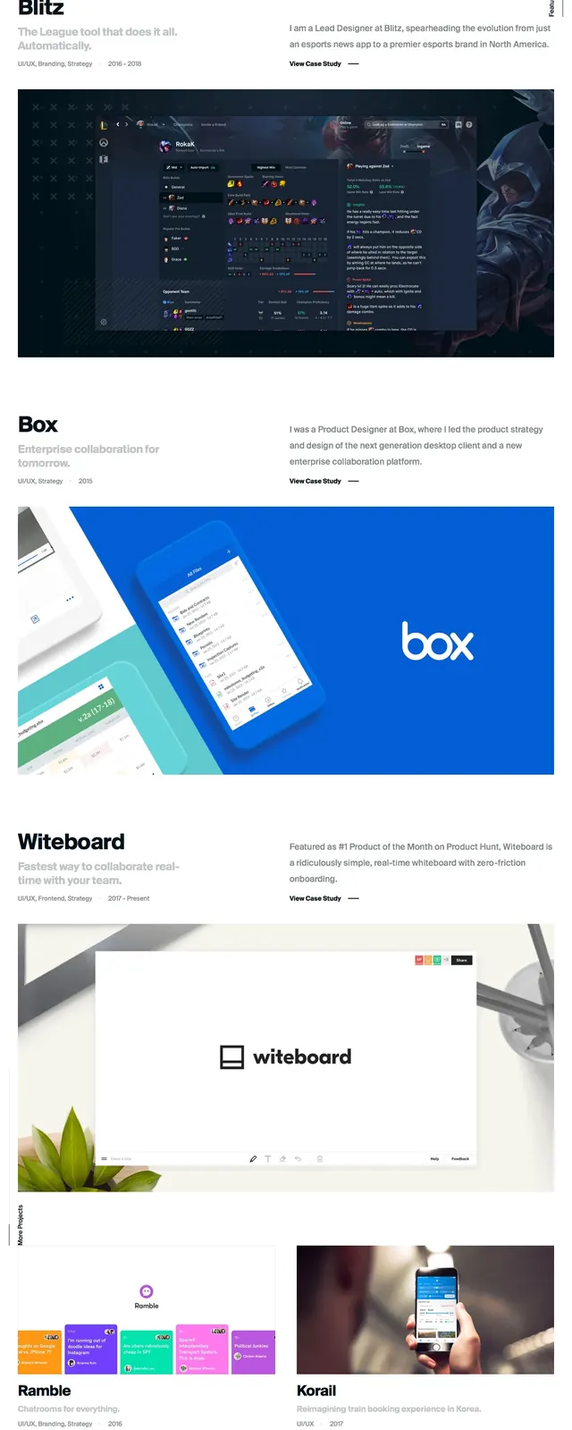 Design By Roka portfolio, editorial, minimal, light