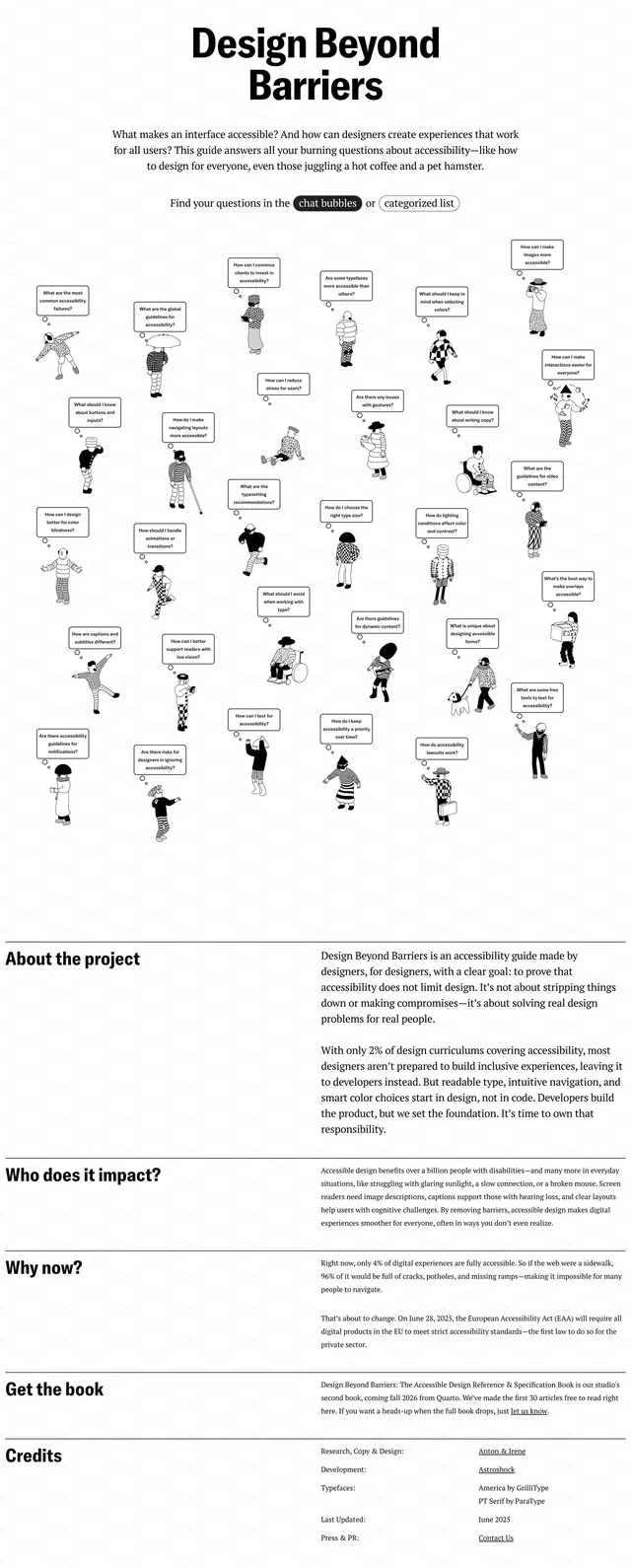 Design Beyond Barriers, minimal, editorial, light