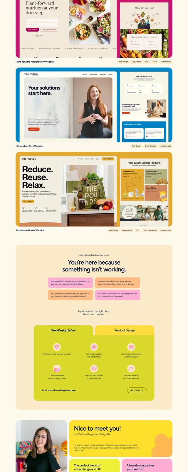 Designgal Studio Bright Hero, playful, editorial, light