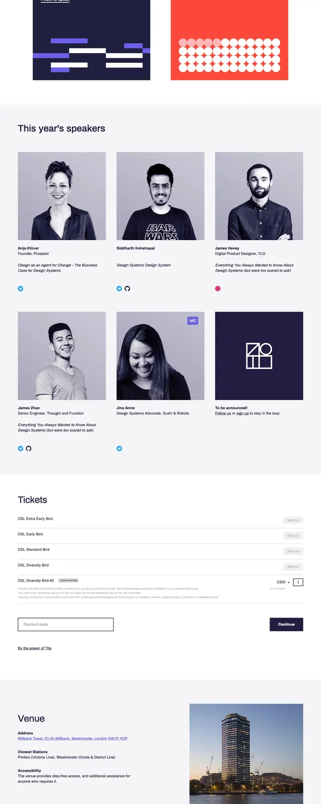 Design Systems London Landing Page, geometric, editorial, dark