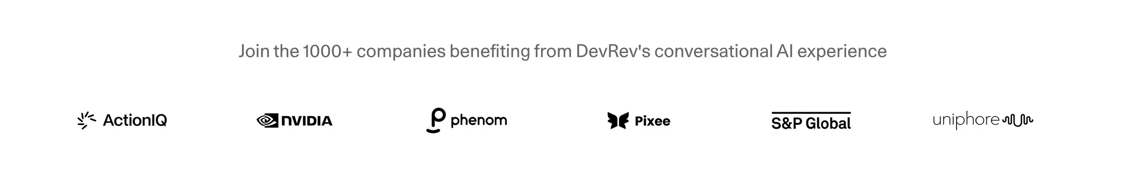 DevRev Logos Section, light-mode, minimal, light