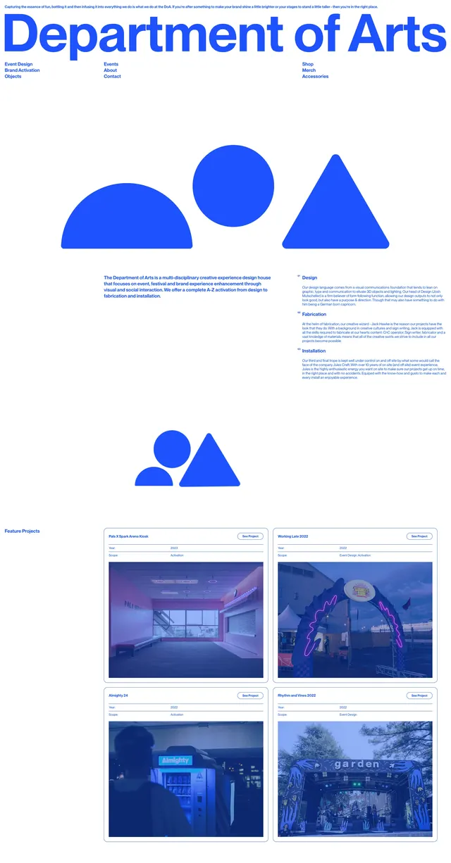 Department of Arts editorial portfolio, swiss, editorial, light