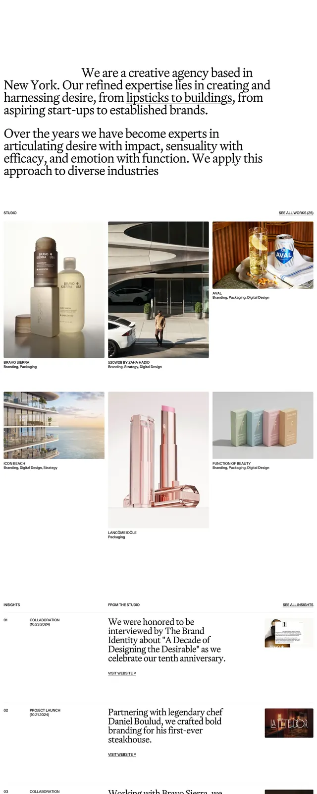 Editorial agency portfolio, editorial, minimal, light